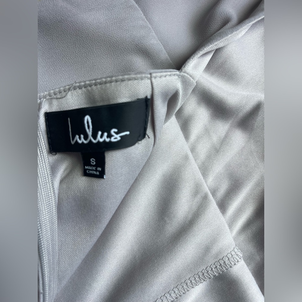 Lulus Absolutely Elegant Backless Long Sleeves Gr… - image 4